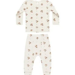 Pointelle Tee and Legging Set in Autumn Flora by Quincy Mae