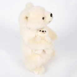 Polar Bear Mama With Baby (31cm) by Hansa