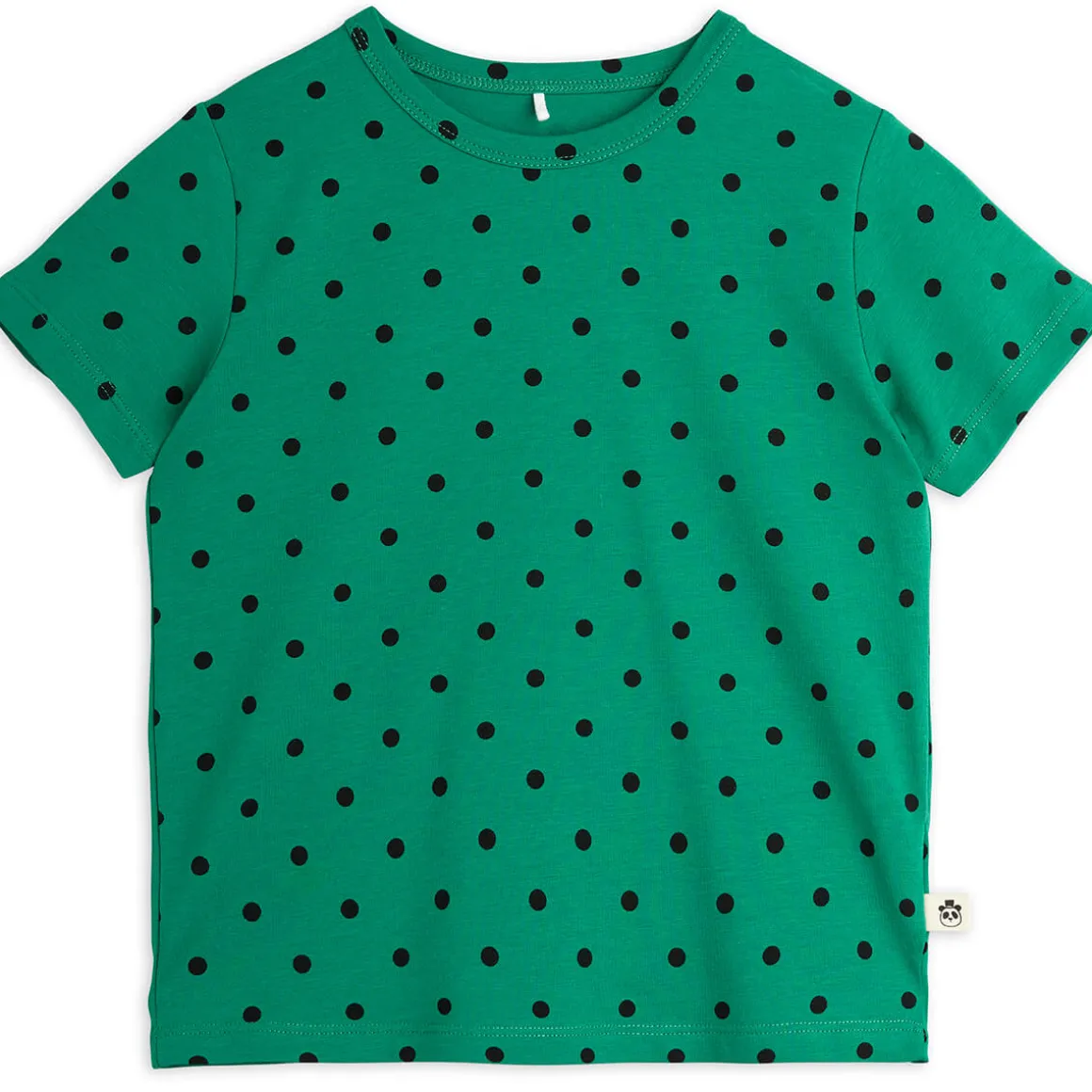 Polka Dot T-Shirt in Green by Mini Rodini