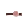 Pom Pom Alligator Hair Clip in Mole / Dusty Pink by Bon Dep
