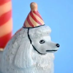 Poodle Ceramic Cake Topper by Camp Hollow