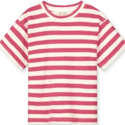 POP Terry Oversized Tee in Cherry / Cream by Gray Label