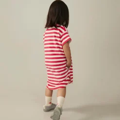 POP Terry Oversized Tee in Cherry / Cream by Gray Label