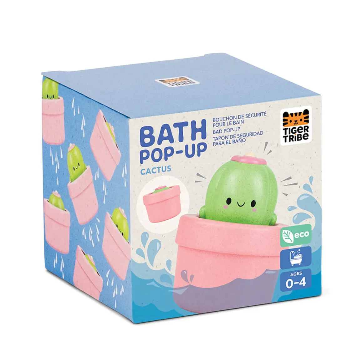 Pop Up Cactus Eco Bath Toy by Tiger Tribe