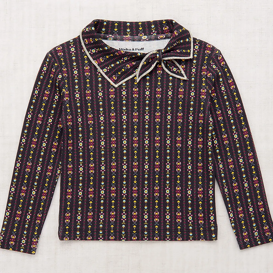 Portrait Top in Licorice Bohemia by Misha & Puff