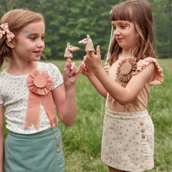 Pouf Tee in Horseshoe Print Taffy by Soor Ploom