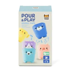 Pour And Play Animal Cups Eco Bath Toy by Tiger Tribe