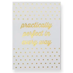 Practically Perfect Greetings Card by Nancy & Betty Studio