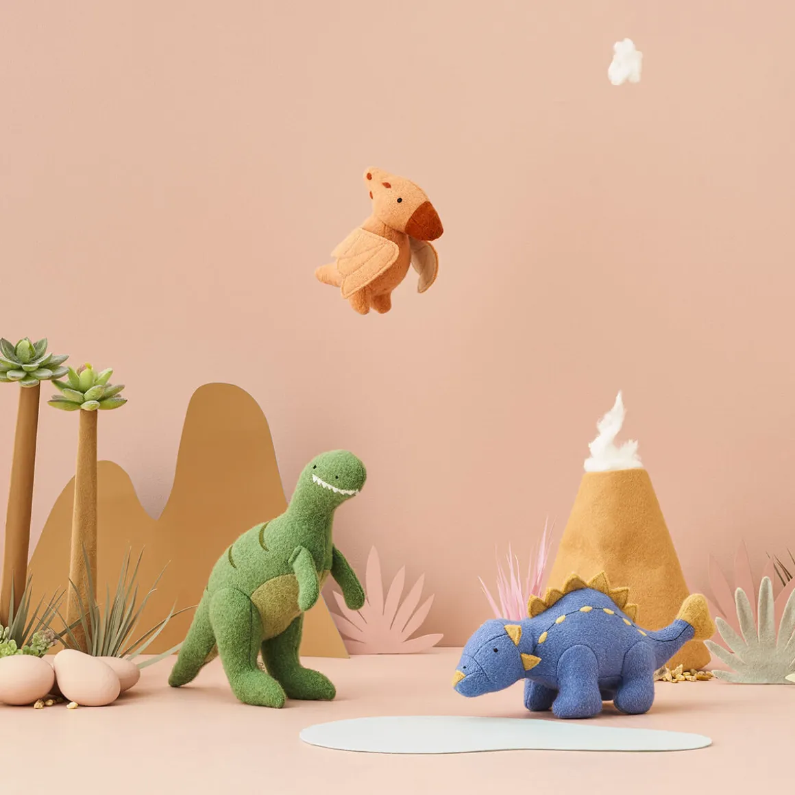 Prehistoric Animals Holdie Folk Set by Olli Ella