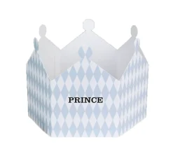 Prince Harlequin Crown Greetings Card by Nancy & Betty Studio