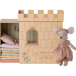 Princess and The Pea Mouse Play Set in Rose by Maileg