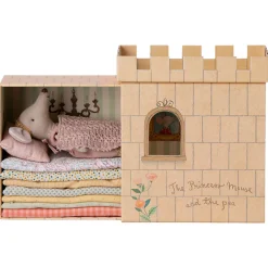 Princess and The Pea Mouse Play Set in Rose by Maileg