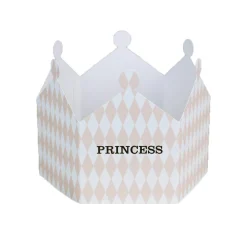 Princess Harlequin Crown Greetings Card by Nancy & Betty Studio