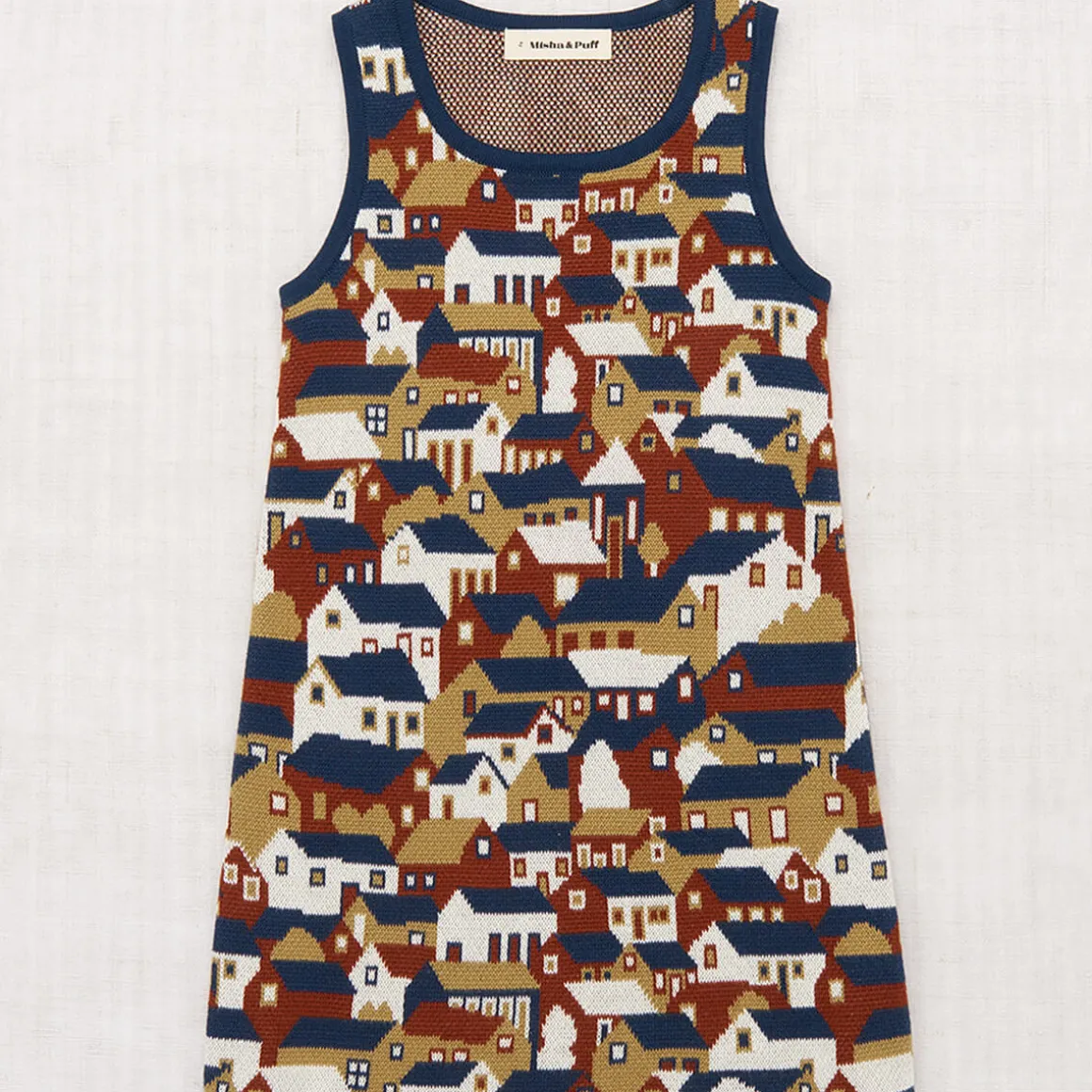 Prudence Dress in Moonlight Village Jacquard by Misha & Puff - Last One In Stock - 8 Years