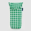 Puffy Glasses Sleeve in Green Gingham by Baggu