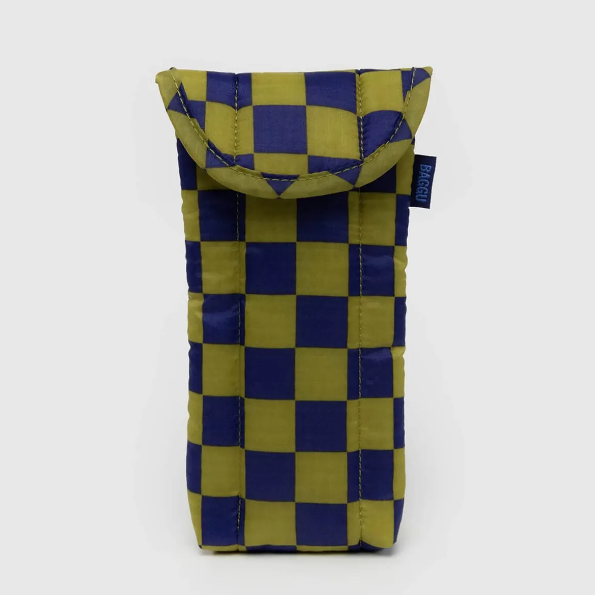 Puffy Glasses Sleeve in Pear Navy Check by Baggu