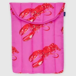 Puffy Laptop Sleeve 13" / 14" in Pink Lobster by Baggu