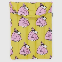 Puffy Laptop Sleeve 13" / 14" in Puffer Snoopy Pink by Baggu
