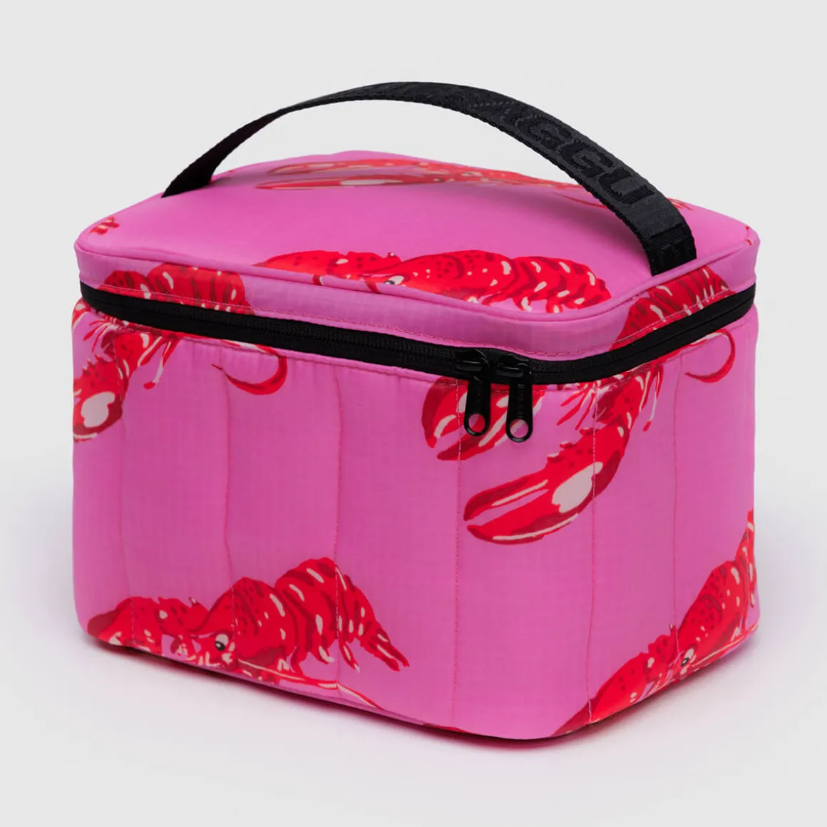 Puffy Lunch Bag in Pink Lobster by Baggu