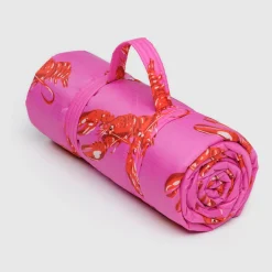 Puffy Picnic Blanket in Pink Lobster by Baggu