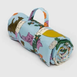 Puffy Picnic Blanket in Table Cats by Baggu