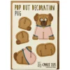 Pug Pop Out Decoration And Greetings Card by The Pop Out Card Company