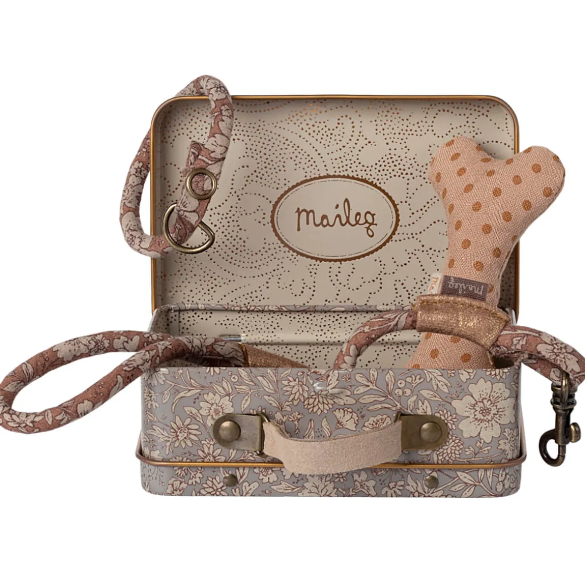 Puppy Accessories in Rose (Polka Dot) by Maileg