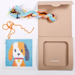 Puppy Picture Frame Needlepoint Kit by Sozo
