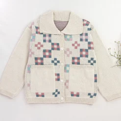 Quilt Block Chore Jacket by Iver & Isla