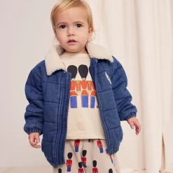 Quilted Denim Baby Jacket by Bobo Choses