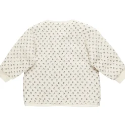 Quilted V-Neck Button Jacket in French Flora by Quincy Mae