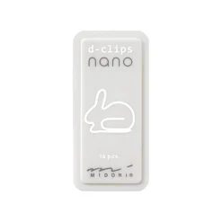 Rabbit D-Clip Nano Paperclips by Midori