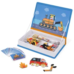 Racers & Vehicles Magneti Book by Janod