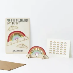 Rainbow Pop Out Decoration And Greetings Card by The Pop Out Card Company