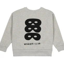 Rainbow Thread Relaxed Fit Sweatshirt in Grey Marl by Beau Loves - Last One In Stock - 4-5 Years