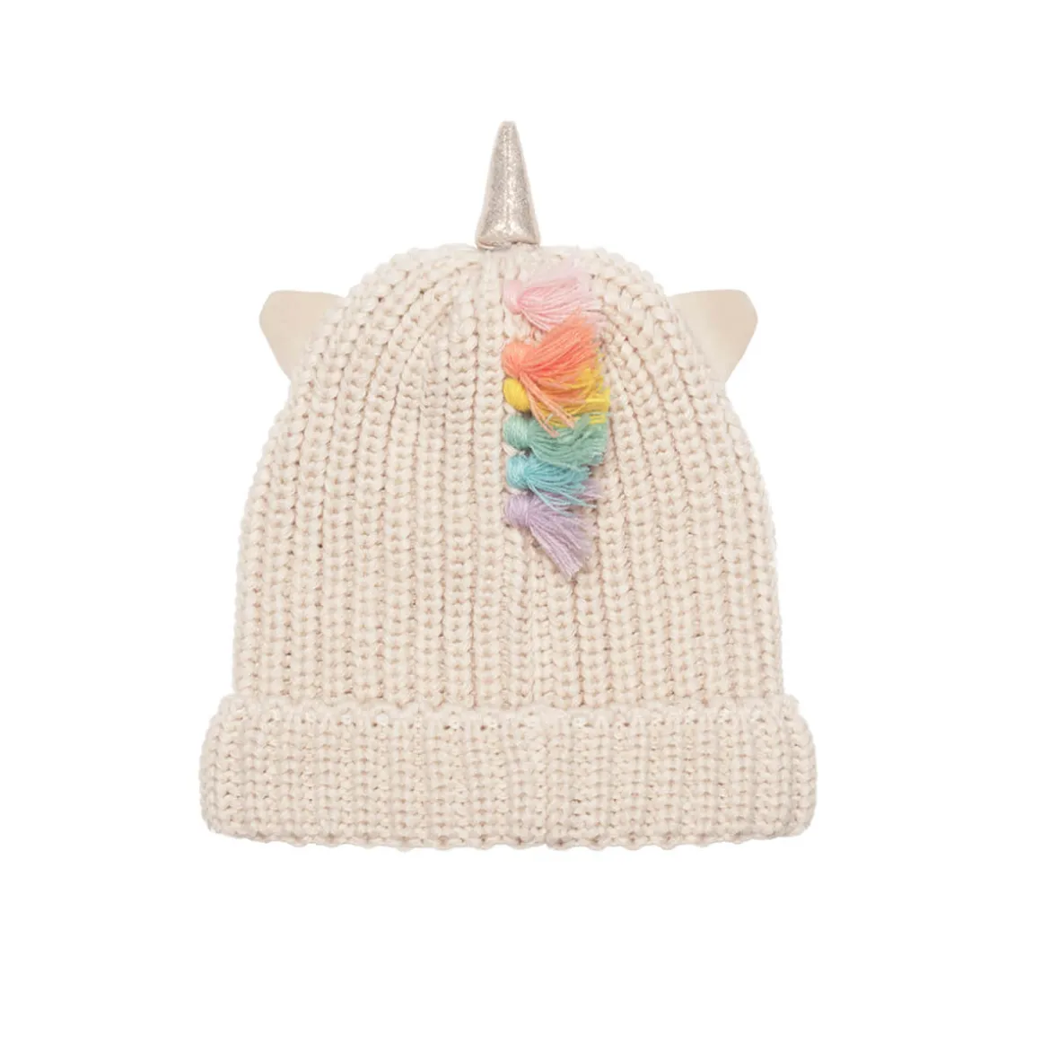 Rainbow Unicorn Knitted Hat by Rockahula