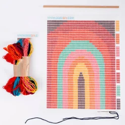 Rainbow Wall Art Needlepoint Kit by Sozo