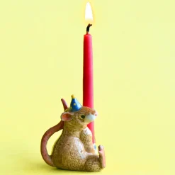 Rat Ceramic Cake Topper by Camp Hollow