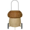 Rattan Mushroom Luggy Basket in Natural by Olli Ella