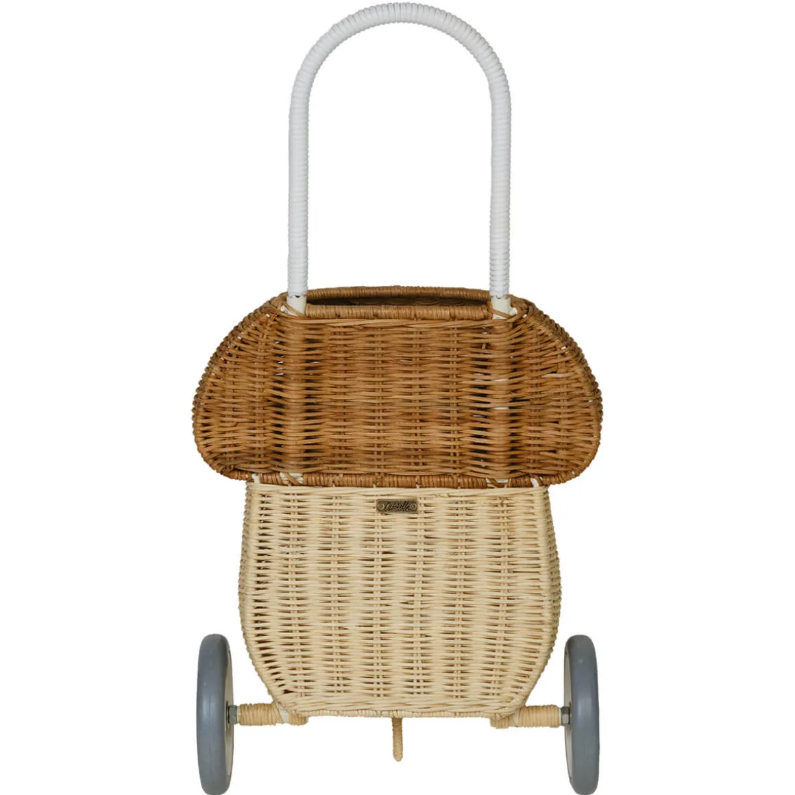 Rattan Mushroom Luggy Basket in Natural by Olli Ella
