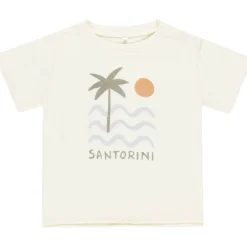 Raw Edge Tee in Santorini by Rylee & Cru