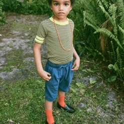 Rec Tee in Bark Stripe by Misha & Puff - Last Ones In Stock - 2-6 Years