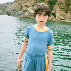 Rec Tee in Blueslate by Misha & Puff