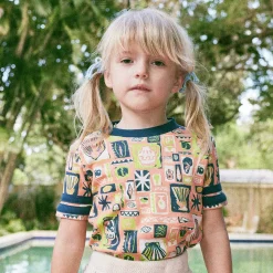 Rec Tee in Flamingo Collection by Misha & Puff