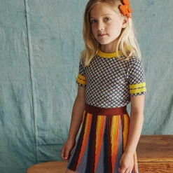 Rec Tee in Moonlight Flower Dot by Misha & Puff - Last Ones In Stock - 2-6 Years