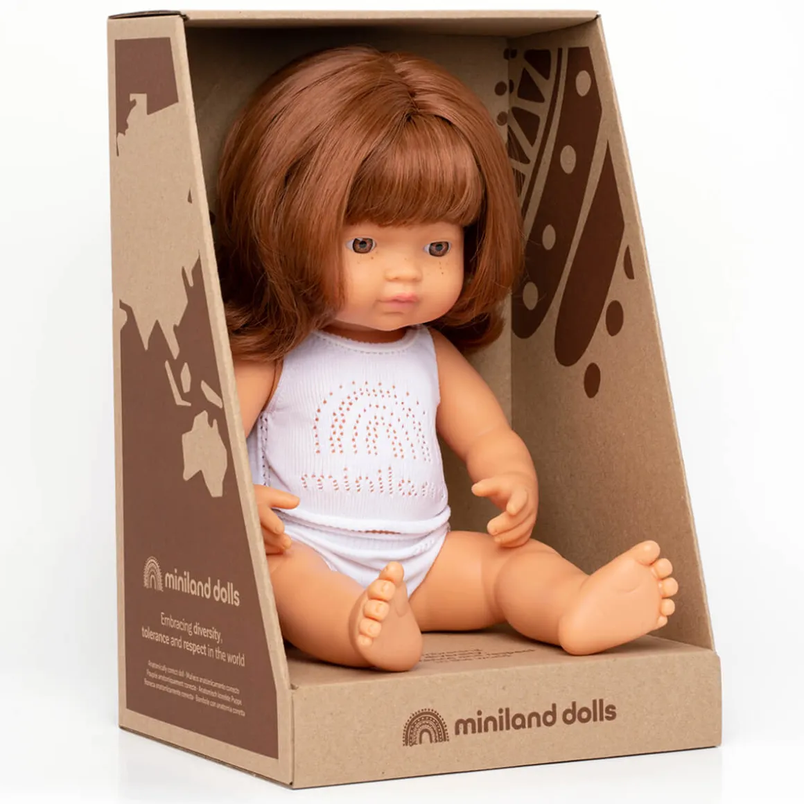 Red Haired Girl Doll (38cm Caucasian) by Miniland