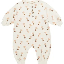 Relaxed Fleece Jumpsuit in Tulips by Quincy Mae