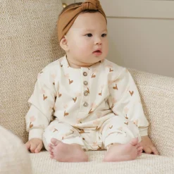 Relaxed Fleece Jumpsuit in Tulips by Quincy Mae
