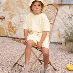 Relaxed Terry Tee in Waves by Rylee & Cru