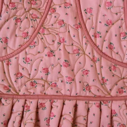 Reversible Quilted Jacket in Rosa Bloom Print Denim by Bonjour - Last One In Stock - 2 Years